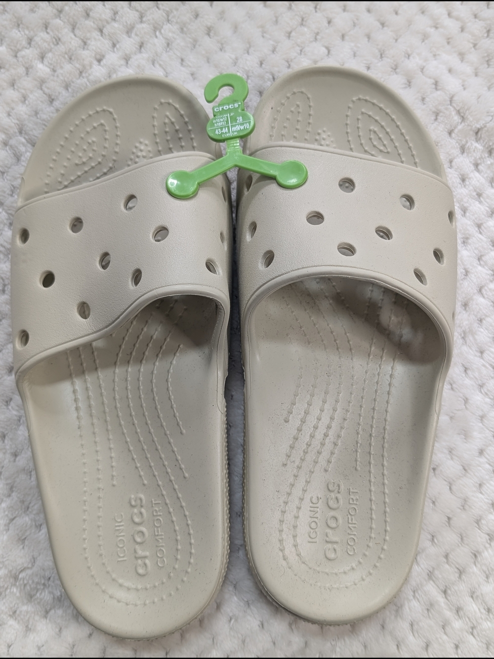 CROCS Slide Sandals in Light Beige M 10 W 12